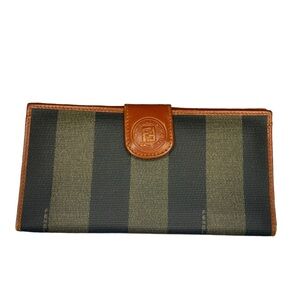 Fendi Pequin Stripe Wallet